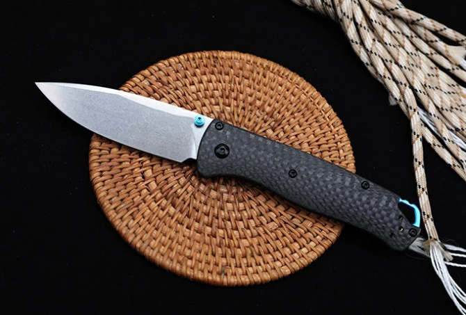 Carbon Fiber Handle 535-3 Tactical Folding Knife  Outdoor Safety-defend Camping Pocket Military Knife Pocket EDC Tool-BY73