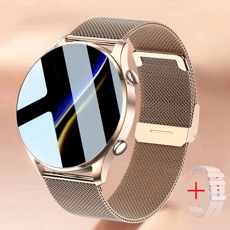 

2022 New Bluetooth Call Smart Watch Men Women Heart Rate Monitor Fitness Tracker Music Player 1.36Inch 390*390 HD Smartwatch+Box