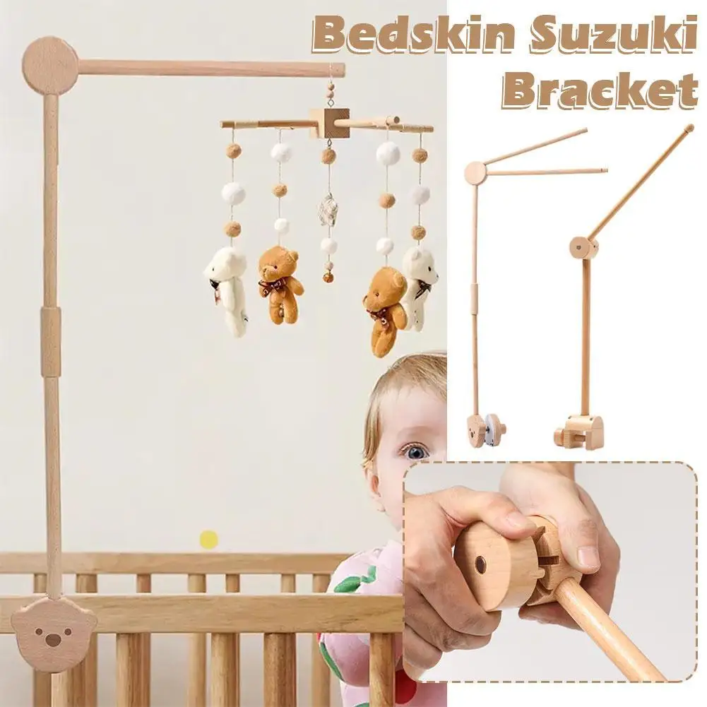 

Crib Bell Wooden Support Mosquito Net Hanging Rod Bed Bell Accessories Comfort Bed Bell Support Baby Bed Decoration