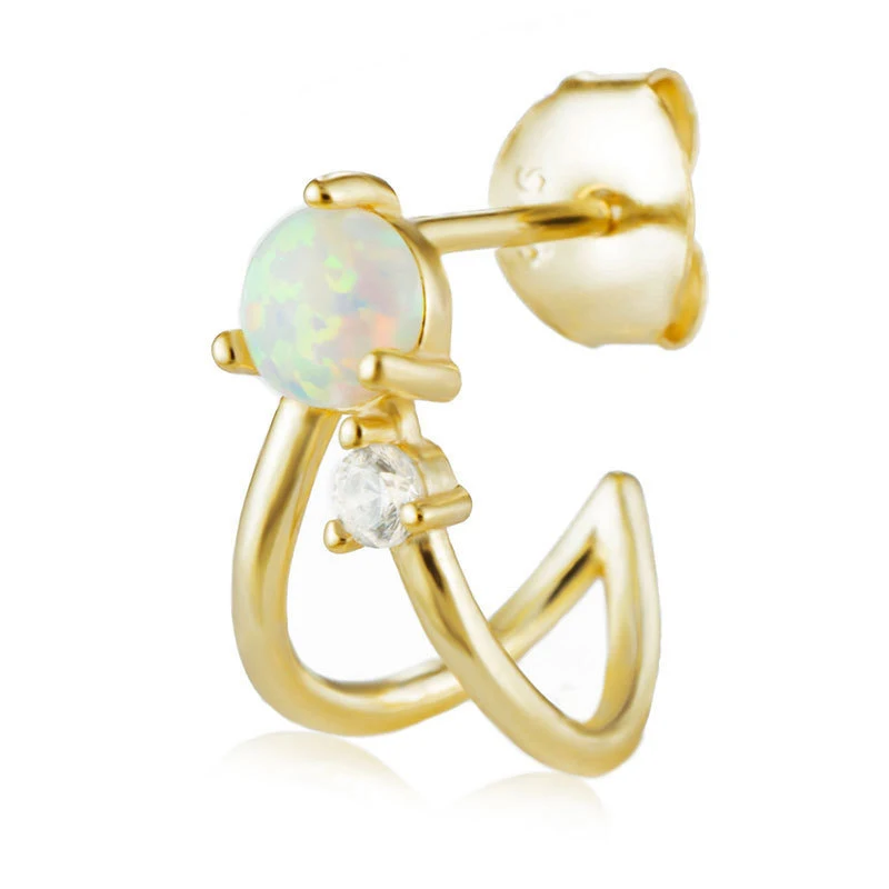 

Bohemian Piercing Unique Zircon Tower Ear Studs for Women Earrings Fashion Jewelry Ins Same Earings Party Mujer Pendientes Gifts