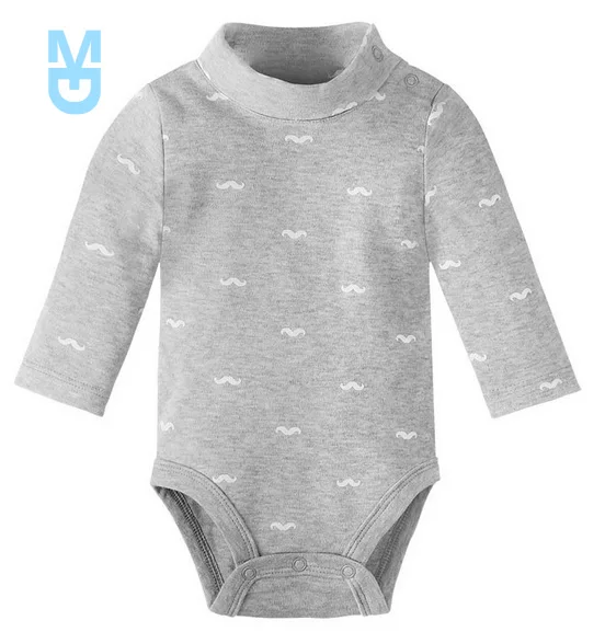 

New Navy Dot Baby Girls Bodysuits 100% Cotton born Jumpsuit Child One-Piece Clothing high-necked Infant Pajamas Shirts Soft Tops