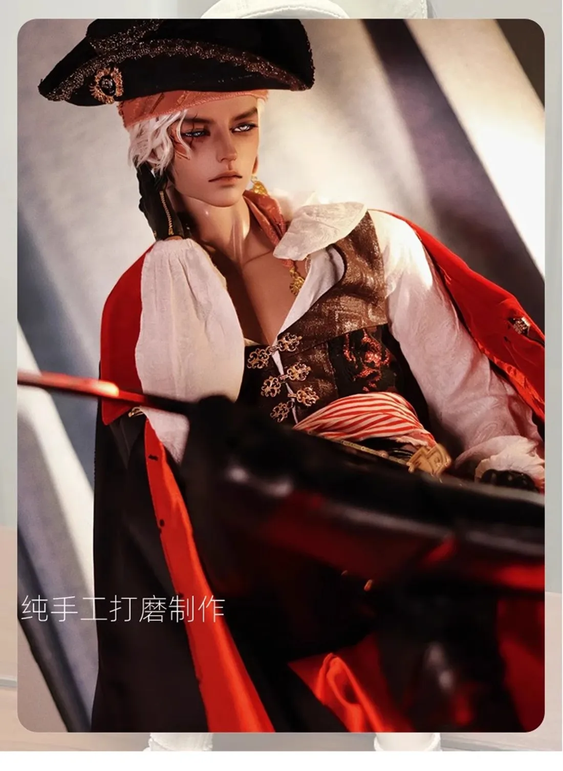 Новый SD BJD Baby 1/3 Мужской Strong Uncle Scar Hunter Half Sleeping Male Handsome Joint Mobile Human Form Dragon Soul в наличии