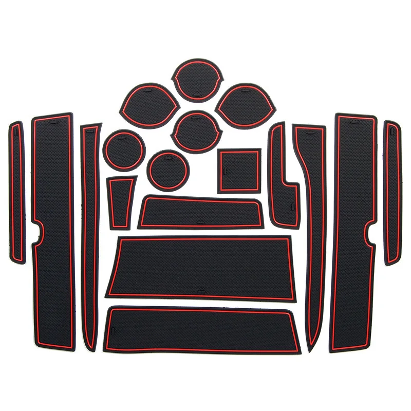 

Подходит для 15-18 Suzuki EVERY DA17W дверной паз для модифицированного ящика для хранения, коврика для хранения, противоскользящего и пыленепроницаемого подстаканника.