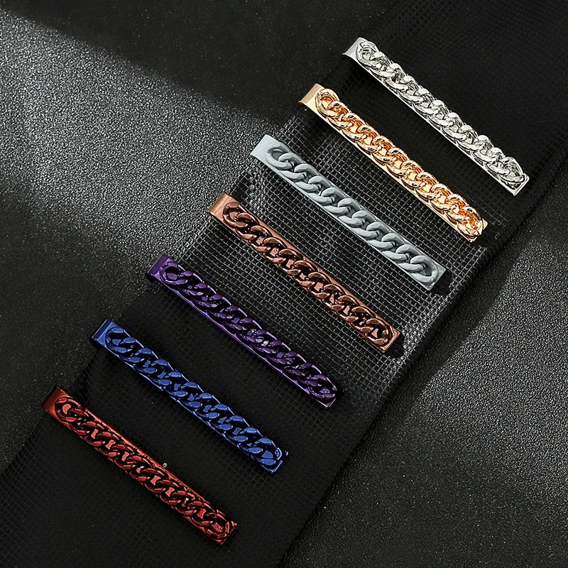 

Модный зажим для галстука 5 см для мужчин, подарки для гостей на свадьбу, стильные металлические запонки-цепочки для рубашки, роскошные ювелирные изделия для мужа, Женская деловая бижутерия