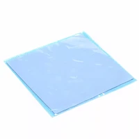 100 x100 x1mm gpu cpu heatsink cooling conductive silicone pad cut uncut thermal silicone pad mat blue 1pc