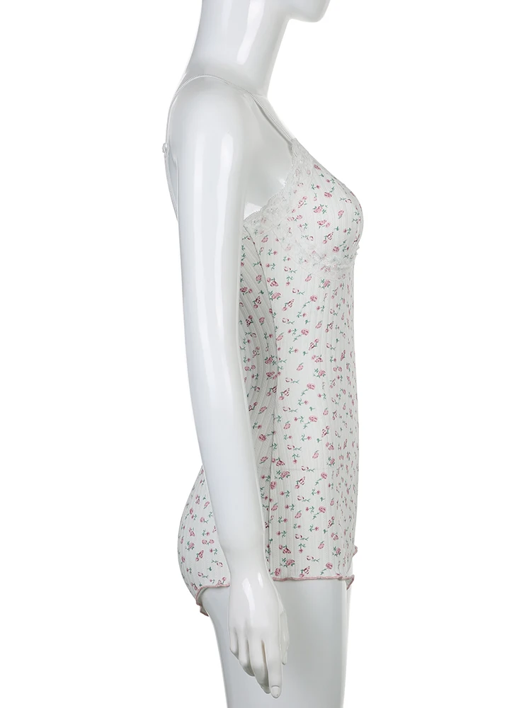 Боди с цветочным принтом