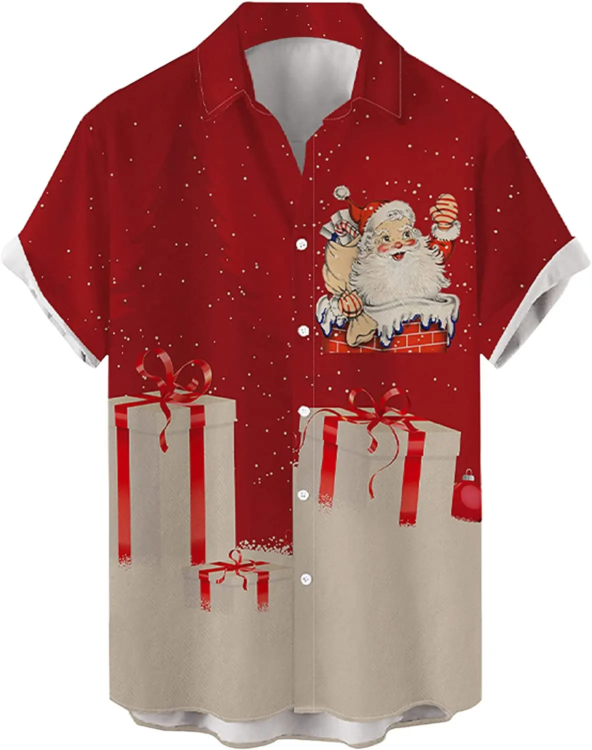 

Men's Short Sleeve Button Down Bowling Shirts Hawaiian Casual Printed Beach Shirt Summer Regular Fit Top