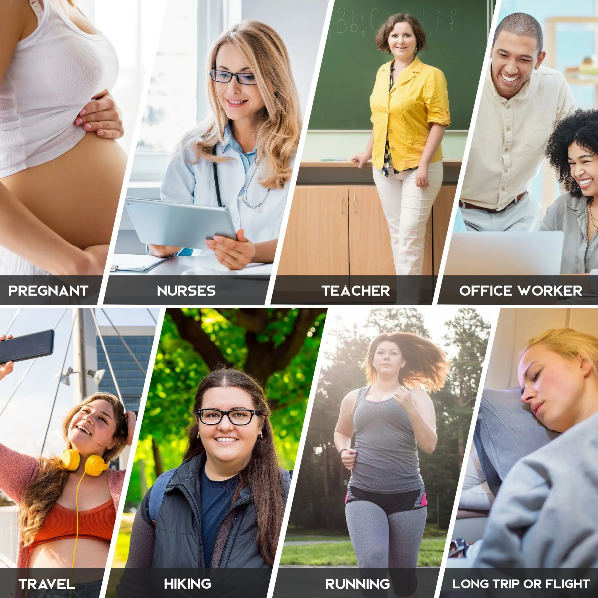 4XL новые компрессионные носки женские длинные медицинские с варикозным