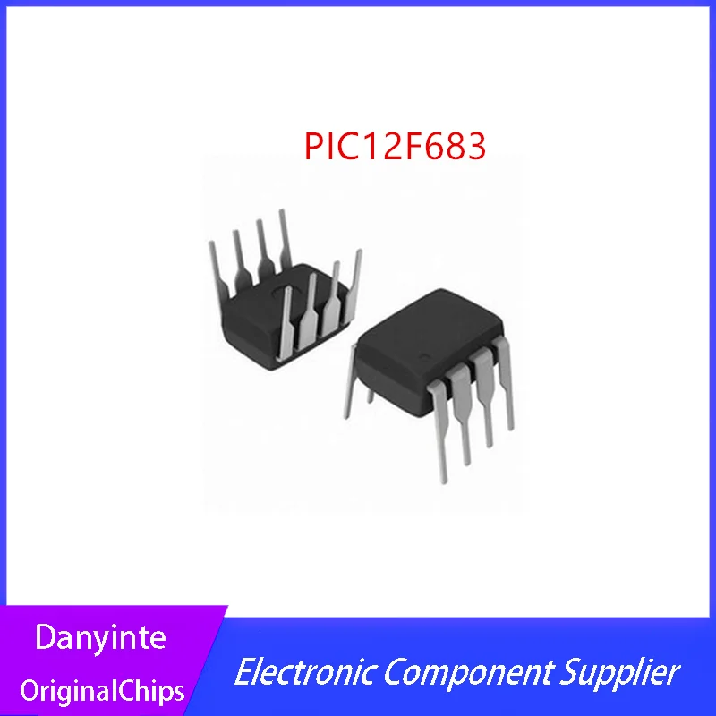 

NEW 10Pcs PIC12F683-I/P PIC12F683 12F683 DIP8 MCU FLASH 2KX14 20MHz 2V-5V