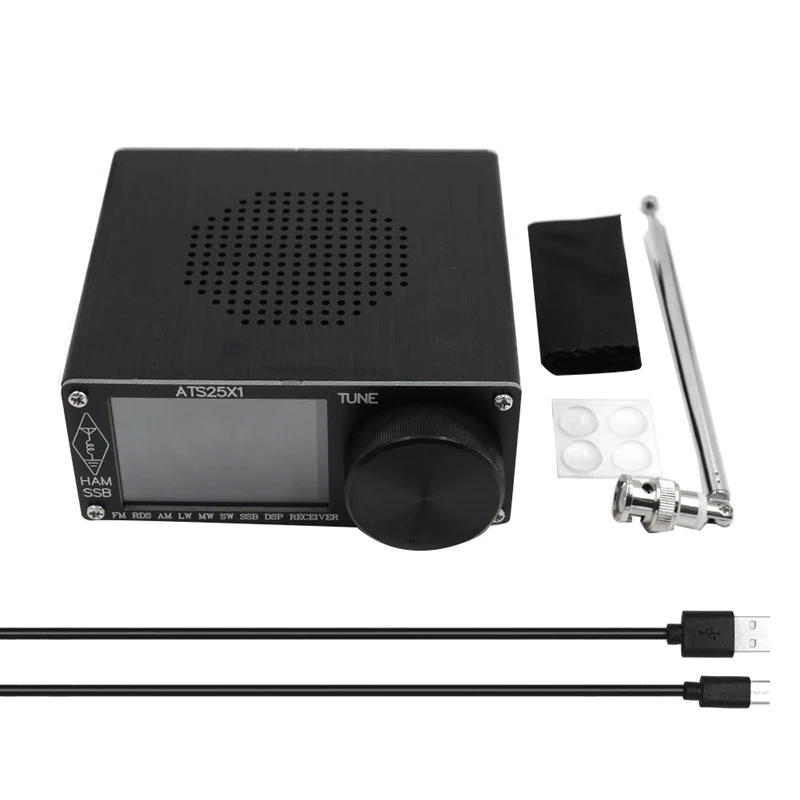 

Upgrade ATS-25 Plus ATS-25X1 Si4732 Chip All Band Radio Receiver DSP Receiver FM LW MW And SW With 2.4 Inch Touch Screen