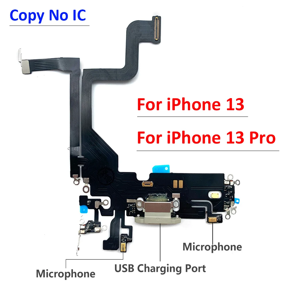 

New USB Charging Port Board Flex Cable Connector Parts For Iphone 13 Pro 13Pro Microphone Module