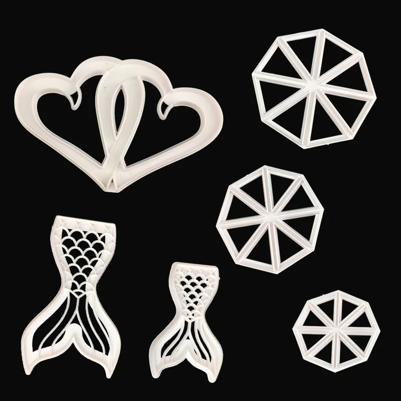 

Fish Tail Flag Love Wedding Biscuit Cutter Cookie Stamps Mold Kitchenware Chocolates Cake Baking Supplies Kitchen Accessories