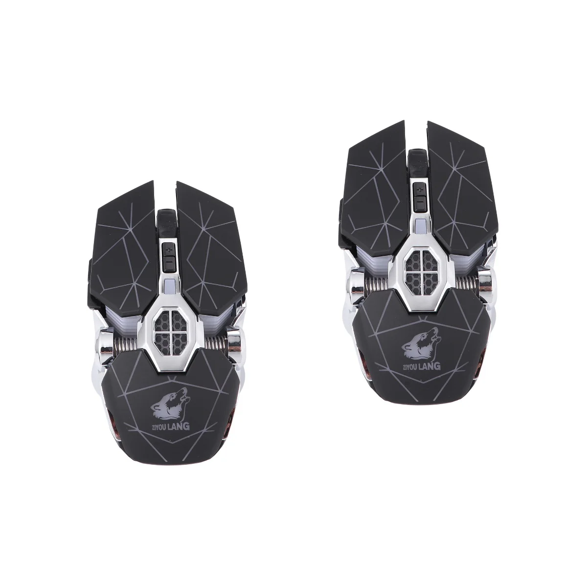 

2pcs Computer Wireless Silent Cordless RGB Gaming