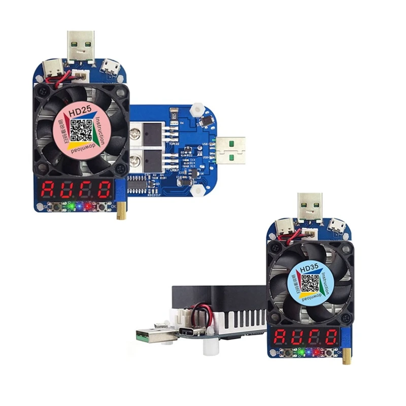 

Триггер QC2.0 QC3.0 Электронный USB нагрузочный резистор разрядка батареи проверка регулируемого напряжения тока