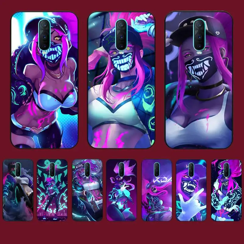 LOL-KDA Ahri Akali Kaisa чехол для телефона для Vivo Y91C Y11 17 19 17 67 81 Oppo A9 2020 Realme c3 LOL-KDA Ahri Akali Kaisa чехол для телефона для Vivo Y91C Y11 17 19 17 67 81 Oppo A9 2020 Realme c3