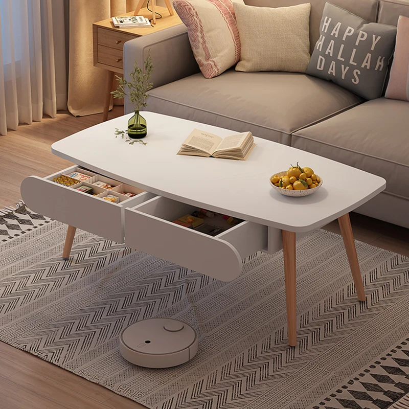 

Multifunctional Coffee Table Modern Design Sofa Side Coffee Table Storage Rectangle Modern Meubles De Salon Household Furniture