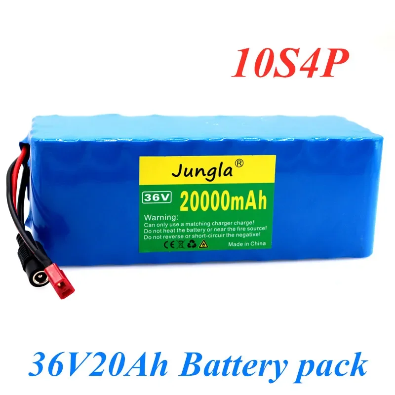 

2022 New 36V 10S4P 20Ah 500W high power capacity 42V 18650 lithium battery pack 20000mAh electric bicycle bicycle scooter BMS