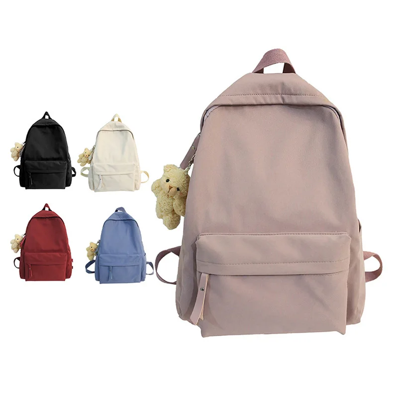 

Модный однотонный нейтральный рюкзак на плечо, повседневный ранец для путешествий, занятий спортом на открытом воздухе, школьная сумка для студентов, рюкзак для ноутбука