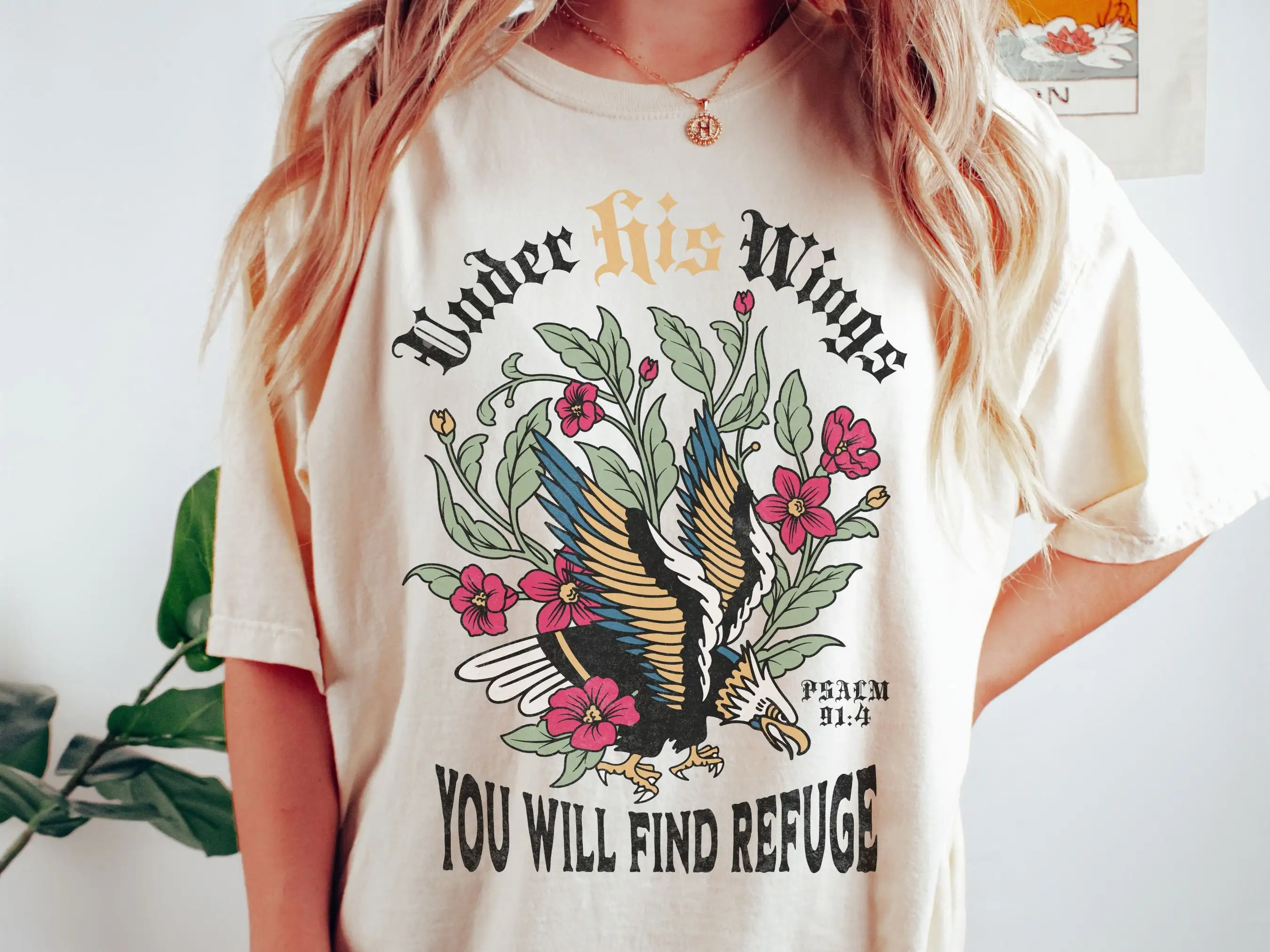 Винтажная христианская футболка в стиле ретро комфортные цвета с круглым