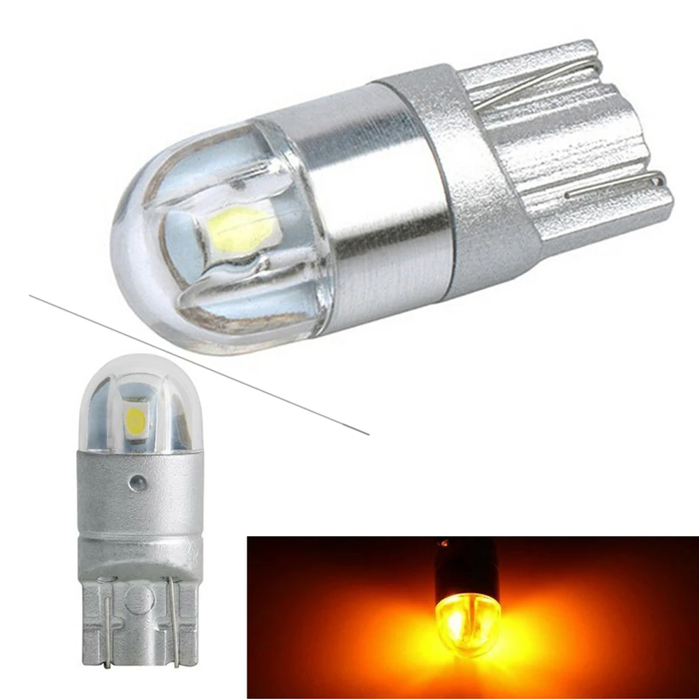 

T10 2SMD 3030 W5W 194 168 LED Reading License Plate Light Side Lamp DRL Amber Universal Car Lighting Accessories 1pcs