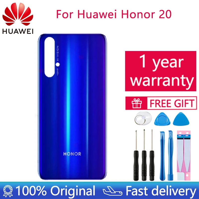 

Стеклянная крышка для задней панели Huawei Honor 20, Крышка батарейного отсека, корпус для задней панели Honor 20Pro, задняя панель Honor 20 Pro, Крышка батар...