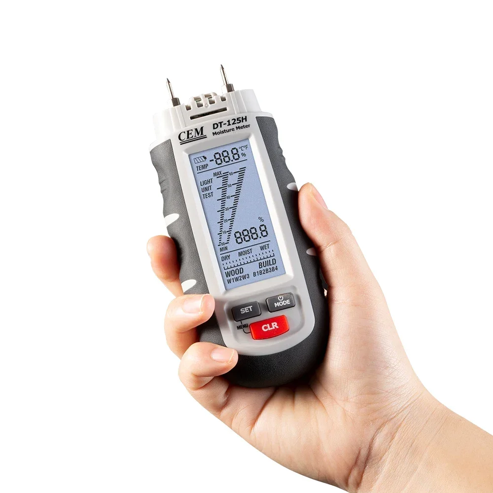 q DT-125H Профессиональный измеритель влажности древесины также для древесной