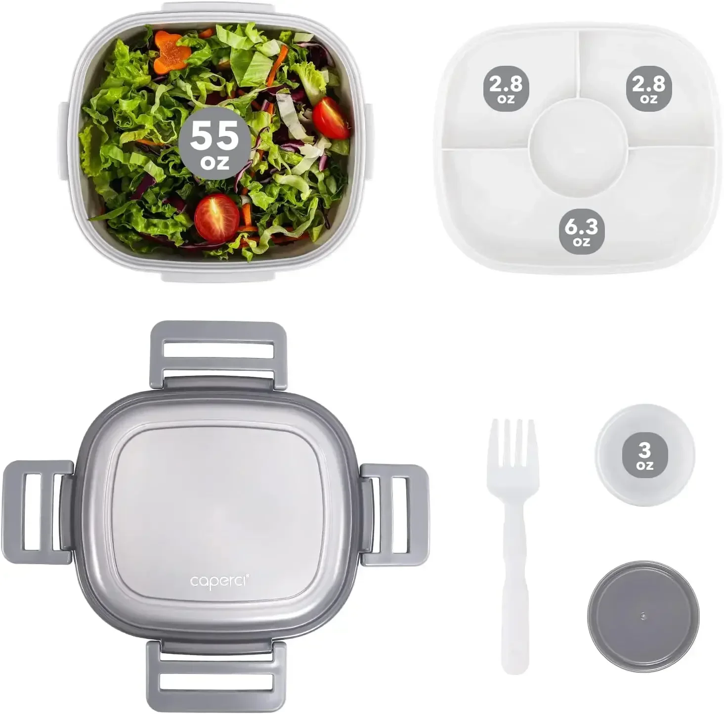 Контейнер для ланча салата контейнер с 4 отделениями лоток в стиле бэнто