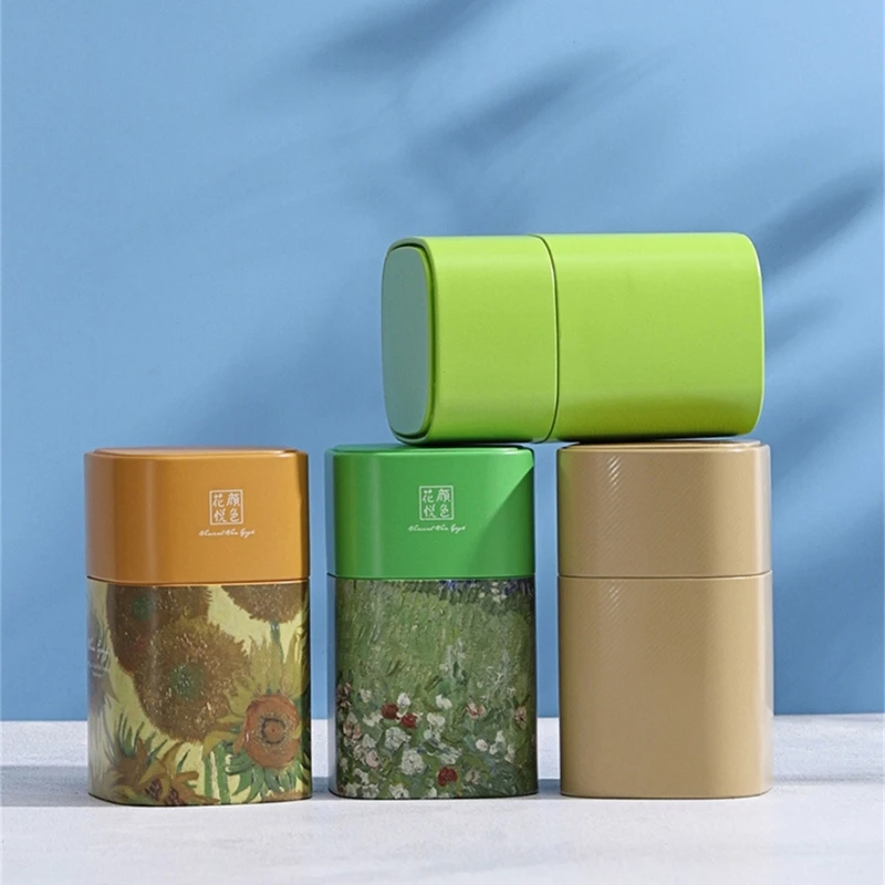 Металлическая чайная жестяная коробка свободный контейнер для хранения чая