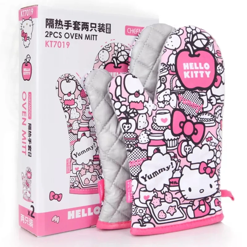 

2 шт., термостойкие перчатки «Hello Kitty»