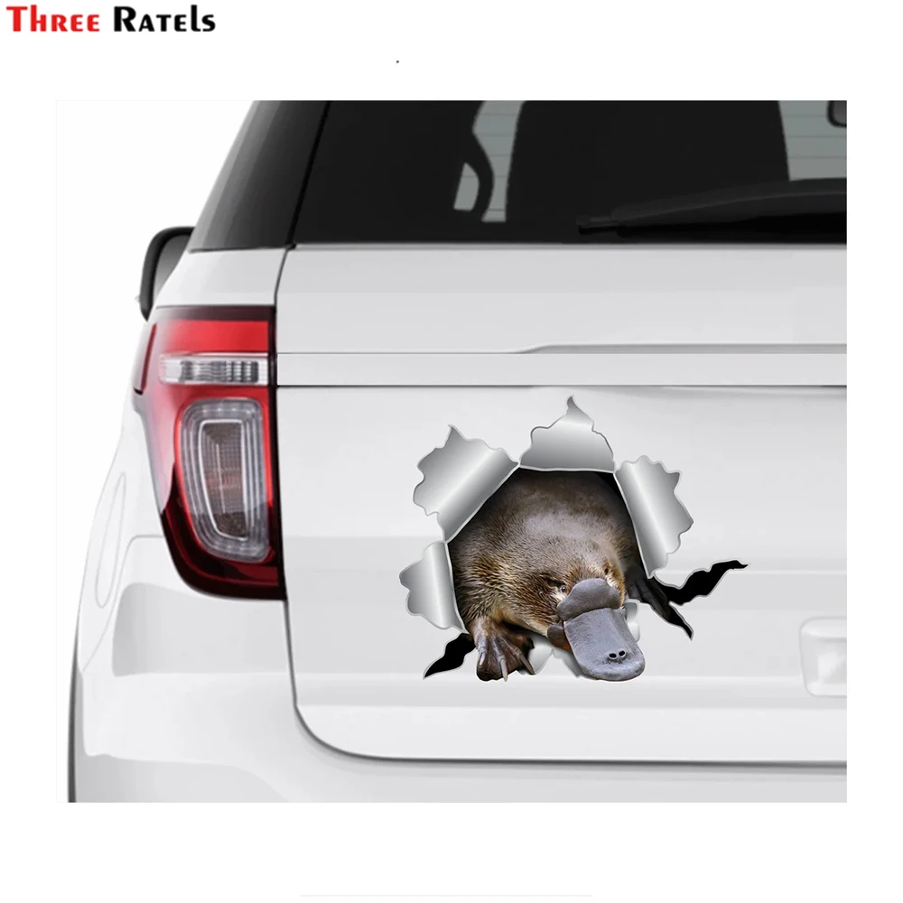 

Наклейка на автомобиль Three Ratels I580, с изображением утки и плоскости, наклейка на окно для Chevrolet Cruze