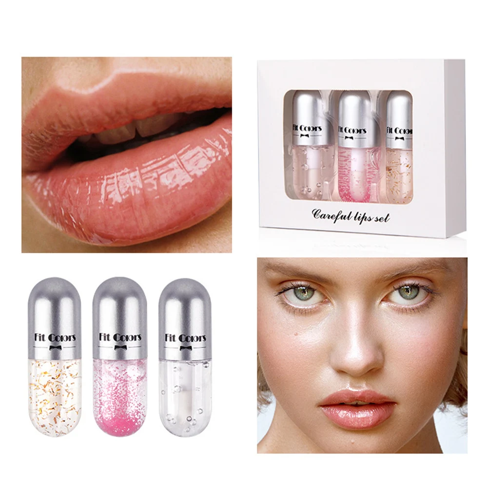 

Mini Capsule Lip Gloss Oil Transparent Shiny Foil Lip Plumping Oil Nourish Lip Moisturizer Plumper Lip Makeup