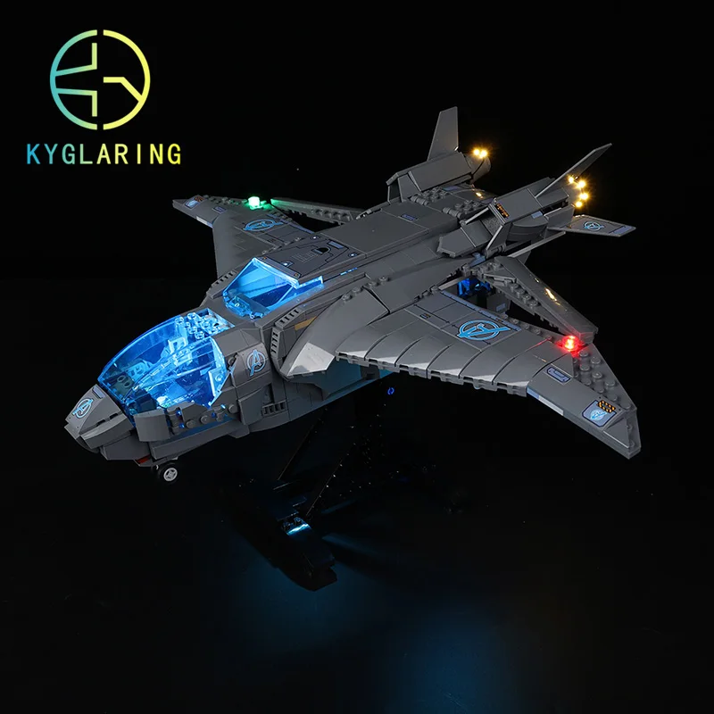 Kyglaring светодиодный набор для модели блока Quinjet 76248 (не входит в комплект строительных блоков)