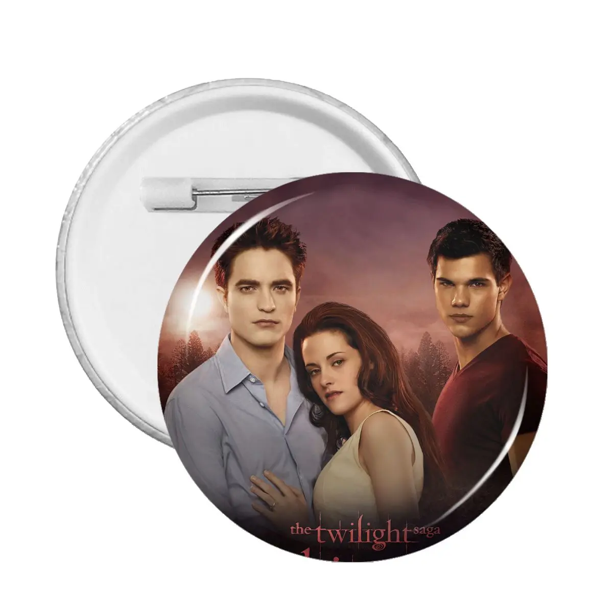 

Edward Bella Jacob Black Badges The Twilight Saga Breaking Dawn Pins for Backpacks Brooch Collar Badge Movie Fans Collections