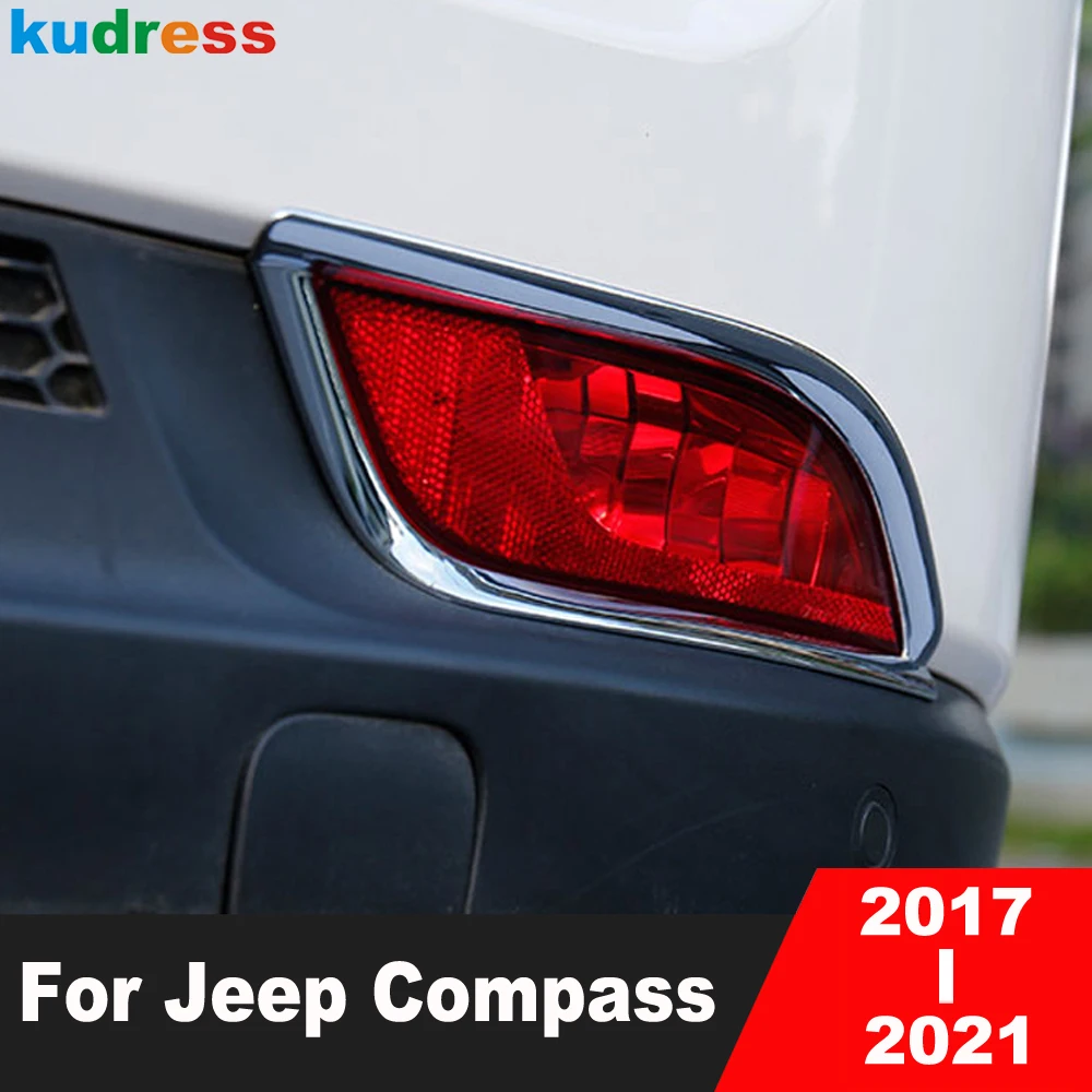 

Для Jeep Compass 2017, 2018, 2019, 2020, 2021, хромированная зеркальная крышка, обшивка заднего фонаря, молдинговая рамка, отделка, автомобильные аксессуары
