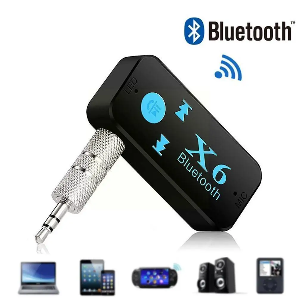 

NEW Bluetooth Adapter 3 in 1 Wireless 4.0 USB Bluetooth Car Support Reader Audio 3.5mm Receiver Jack TF Speaker Card Call M F6O1