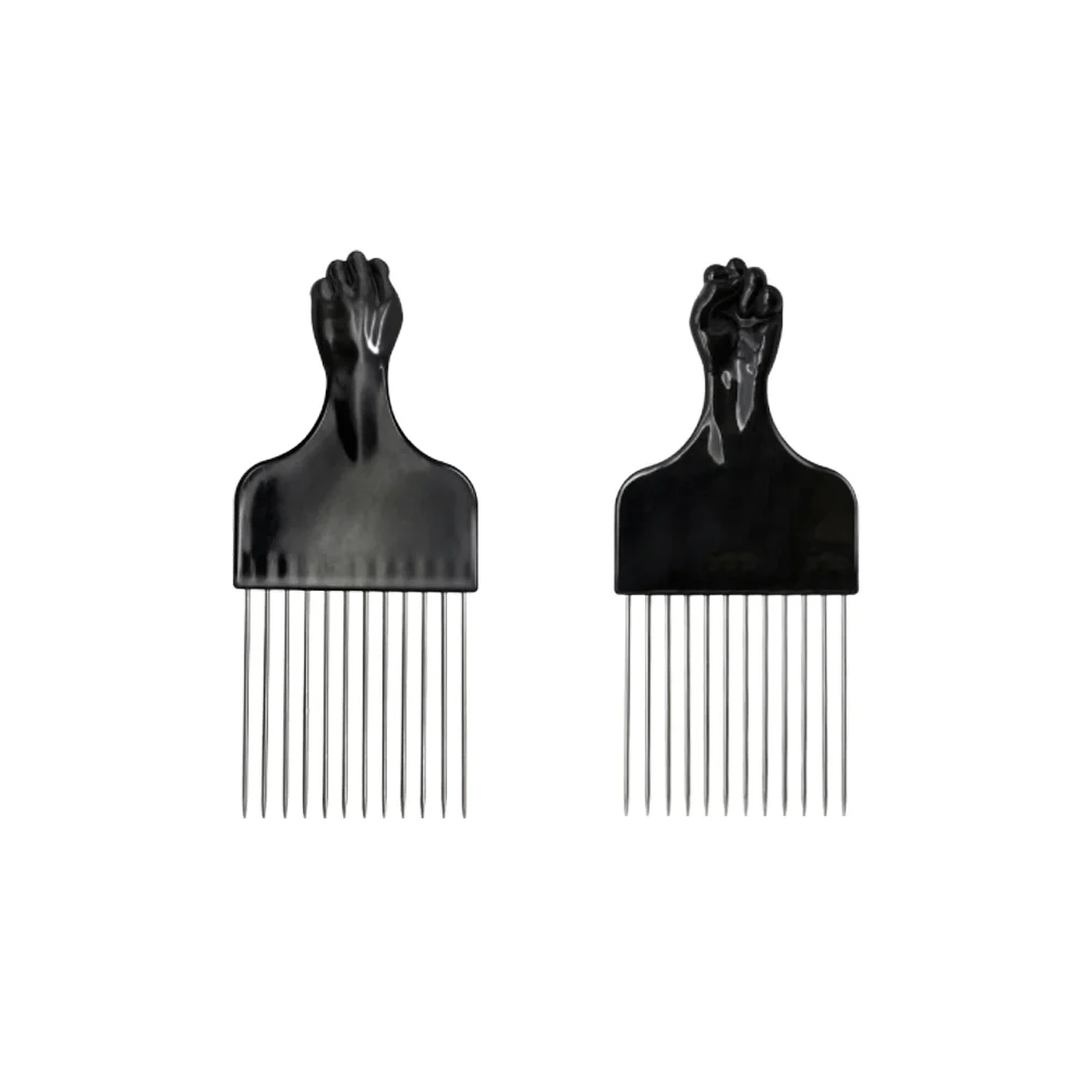 

Hair Comb Pickmetal Picks Styling Afro Women Fist Cutting Set African Curly Free Teasing Brush American Hairdressing Widemale