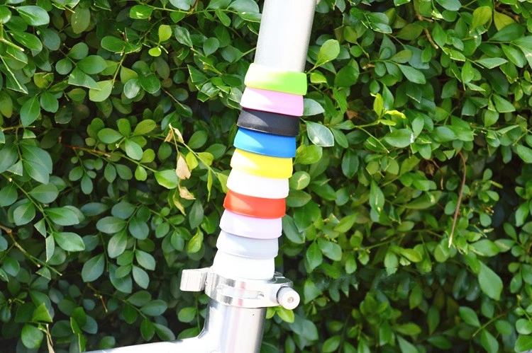 

Colored Bicycle Seatpost Spacing Ring Limit 25.4mm 31.8mm Handlebar Fixing Silicone 30-34mm / 25-30mm