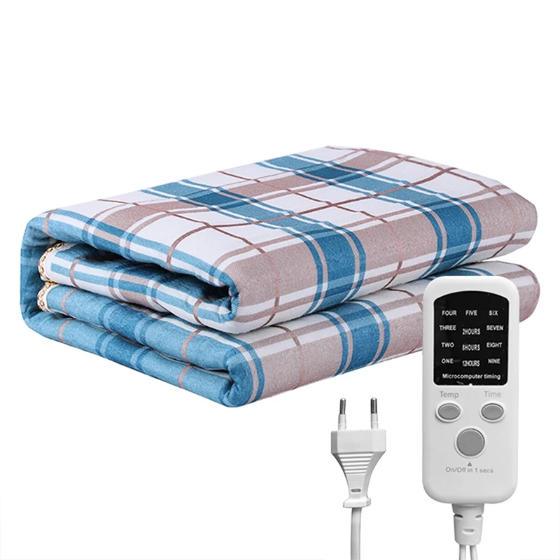 1 Pcs Electric Heated Blanket Thicker Heating Blanket Thermostat Carpet 1.8X1.2M 220V EU Plug For Double Body Winter Warmer