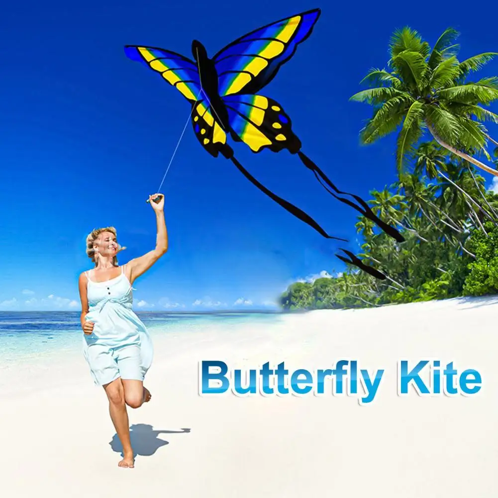 Cometa voladora Universal de fácil uso, cometa de diseño de mariposa exquisita, juguete para cometa al aire libre