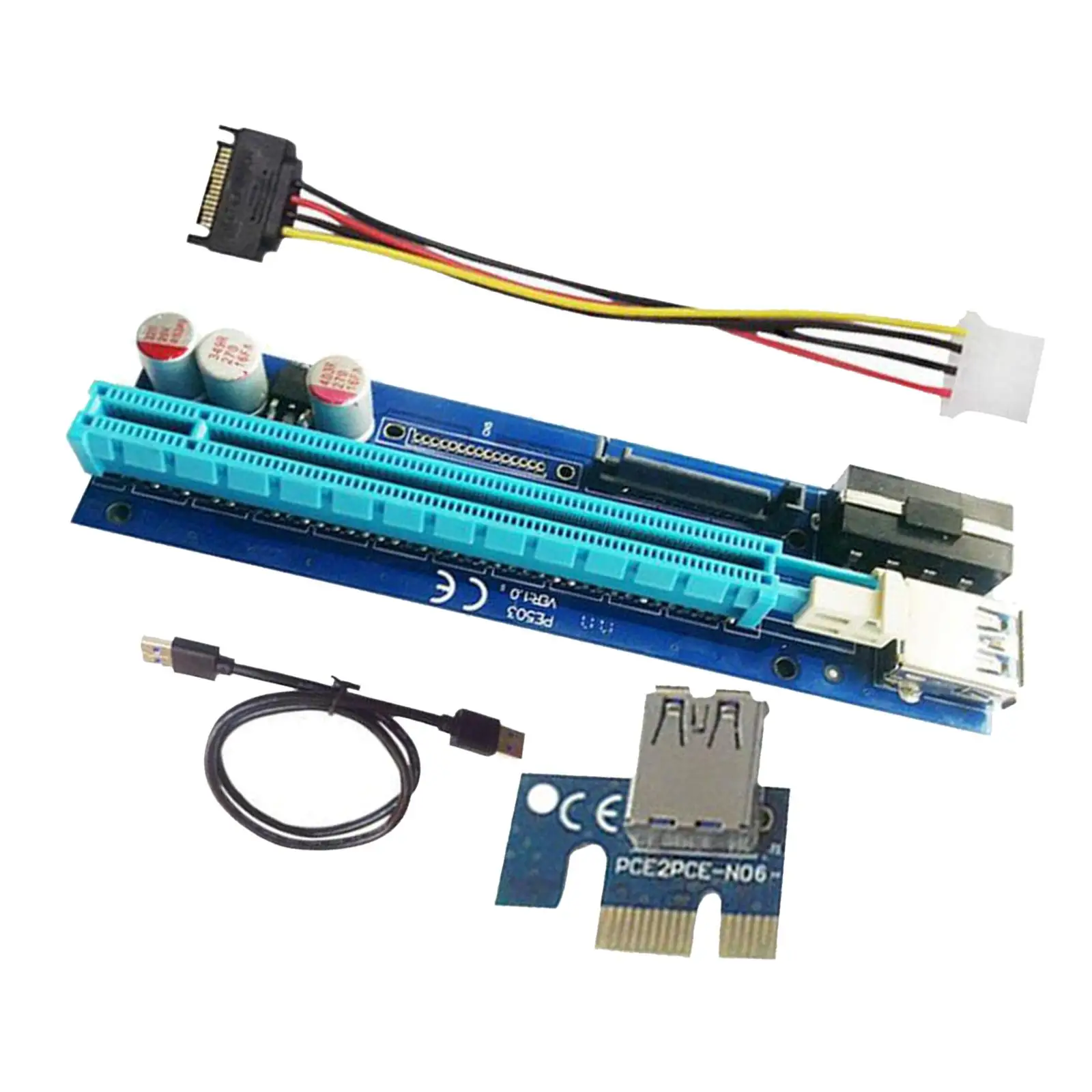 VER007 PCI-E Riser Card 007S PCI Express 60CM Кабель для -Litecoin