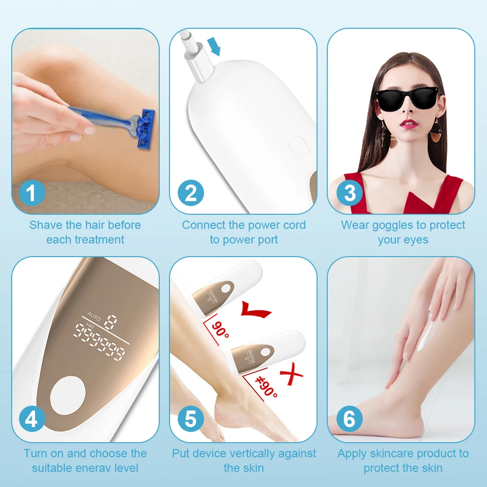 IPL лазерный эпилятор Фотоэпилятор Ipl для бритья и домашнего использования 999999