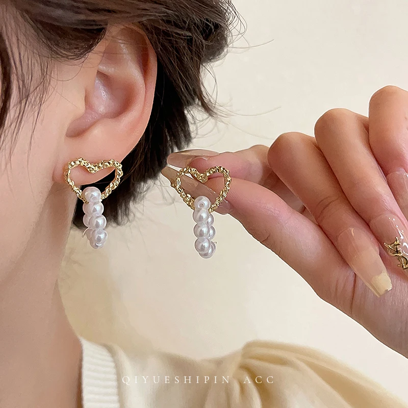 

KAITIN Pearl Earrings Unique Temperament Advanced Feeling Cool Style Earrings Exquisite Design New Style Earrings Women