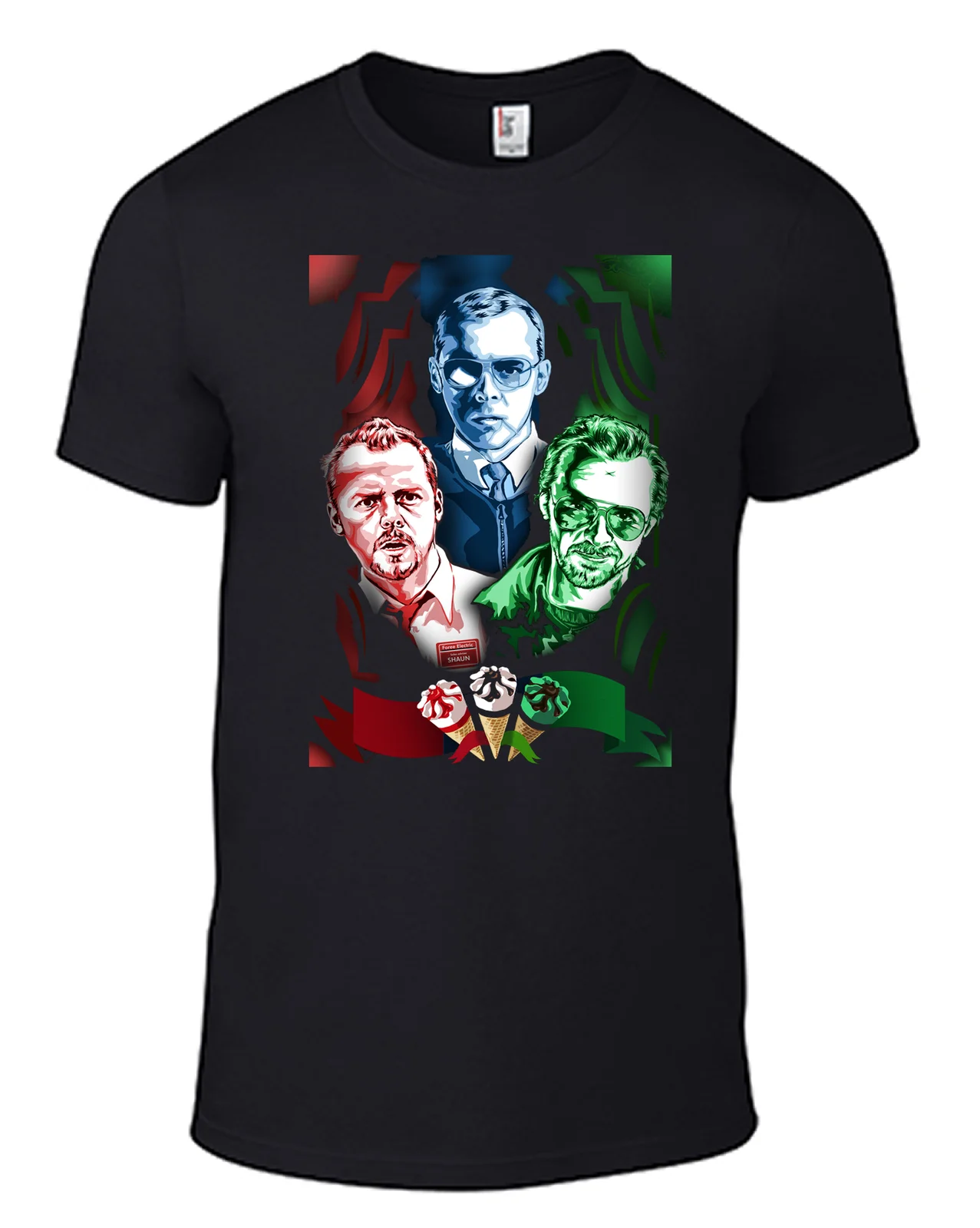 Футболка SHAUN OF THE DEAD, Забавный постер Fuzz World End, dvd Simon Pegg B