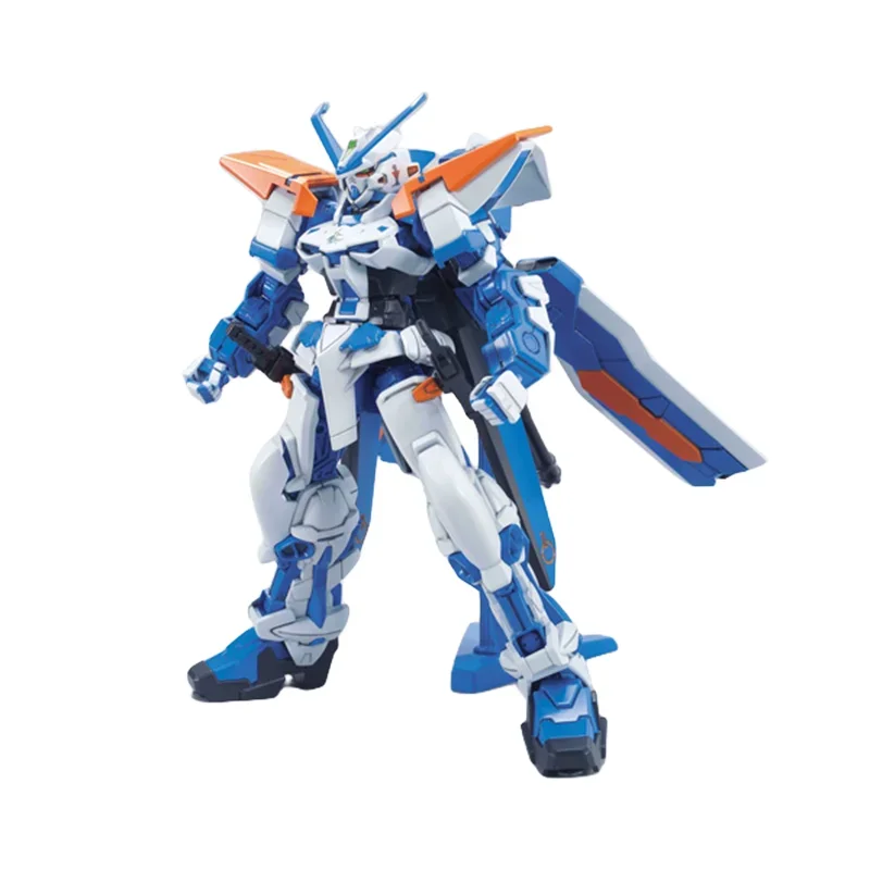 Фото Прямая доставка Bandai, оригинальная аниме-модель GUNDAM HG 1/144 GUNDAM ASTRAY BIUE FRAME SECONDL, экшн-фигурки, игрушки для детей №3