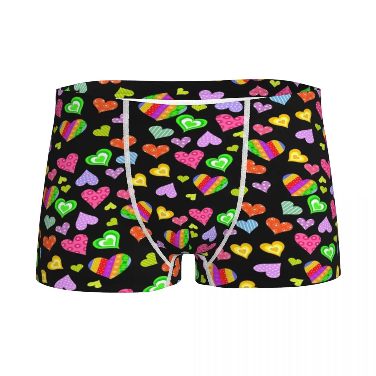 

Boys Rainbow Heart Lgbt Boxer Shorts Cotton Young Breathable Underwear Children's Shorts Panties Funny Teenagers Underpants