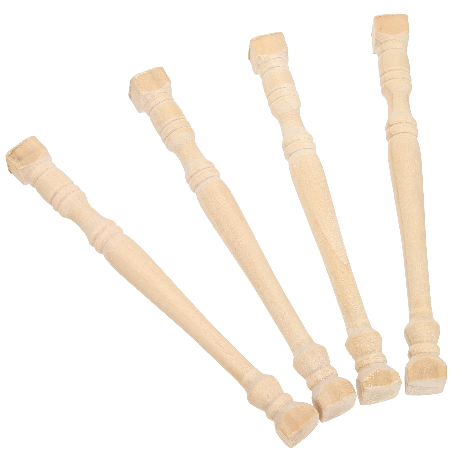 

House Mini Pillar Roman Pillars Model Accessories Wood Miniature Toys Railing Furniture Prop Column