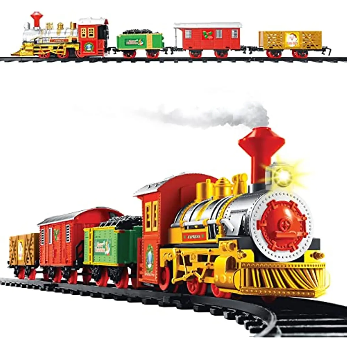 

Christmas Workshop 81010 Standard Christmas Train Set / 330CM Length Track / Realistic Sounds & Light / t / Battery Operated