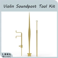 violin luthier tools kit set sound post gauge measurer retriever clip setter brass