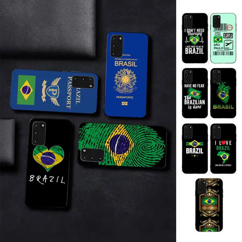 

Brazil Brazilian flag Phone Case for Samsung S10 21 20 9 8 plus lite S20 UlTRA 7edge