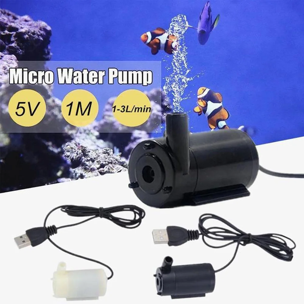 

Water Pump Micro Mini Submersible Pump Ultra Quiet Usb Hydroponic Vegetable Planting Fish Craft Fountain Aquarium Garden Plant